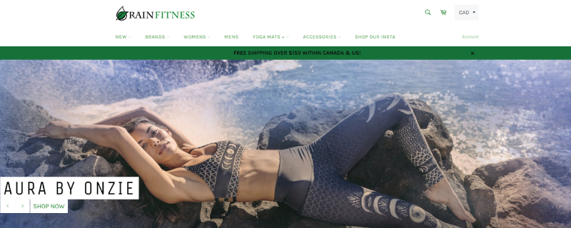 Shopify Success Story: Rain Fitness Boutique