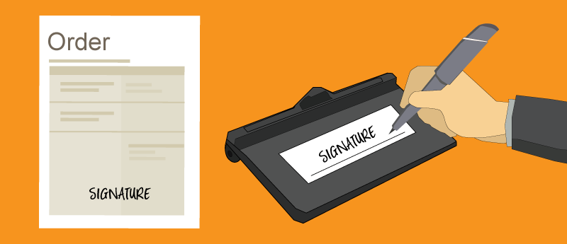 Capture digital signatures during Checkout