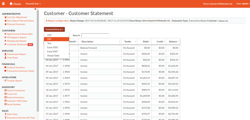 NEW Online Report: Customer Statements with Payment Status