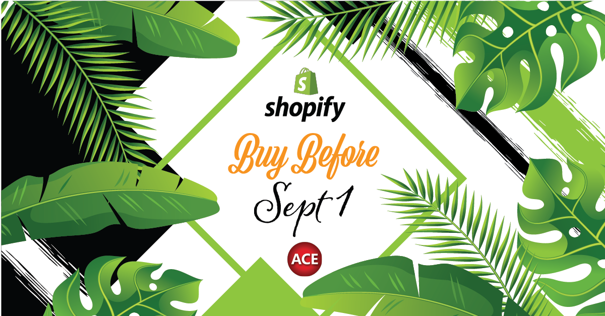 Summer Offer ending soon: Shopify-ACE Price Increase Ahead