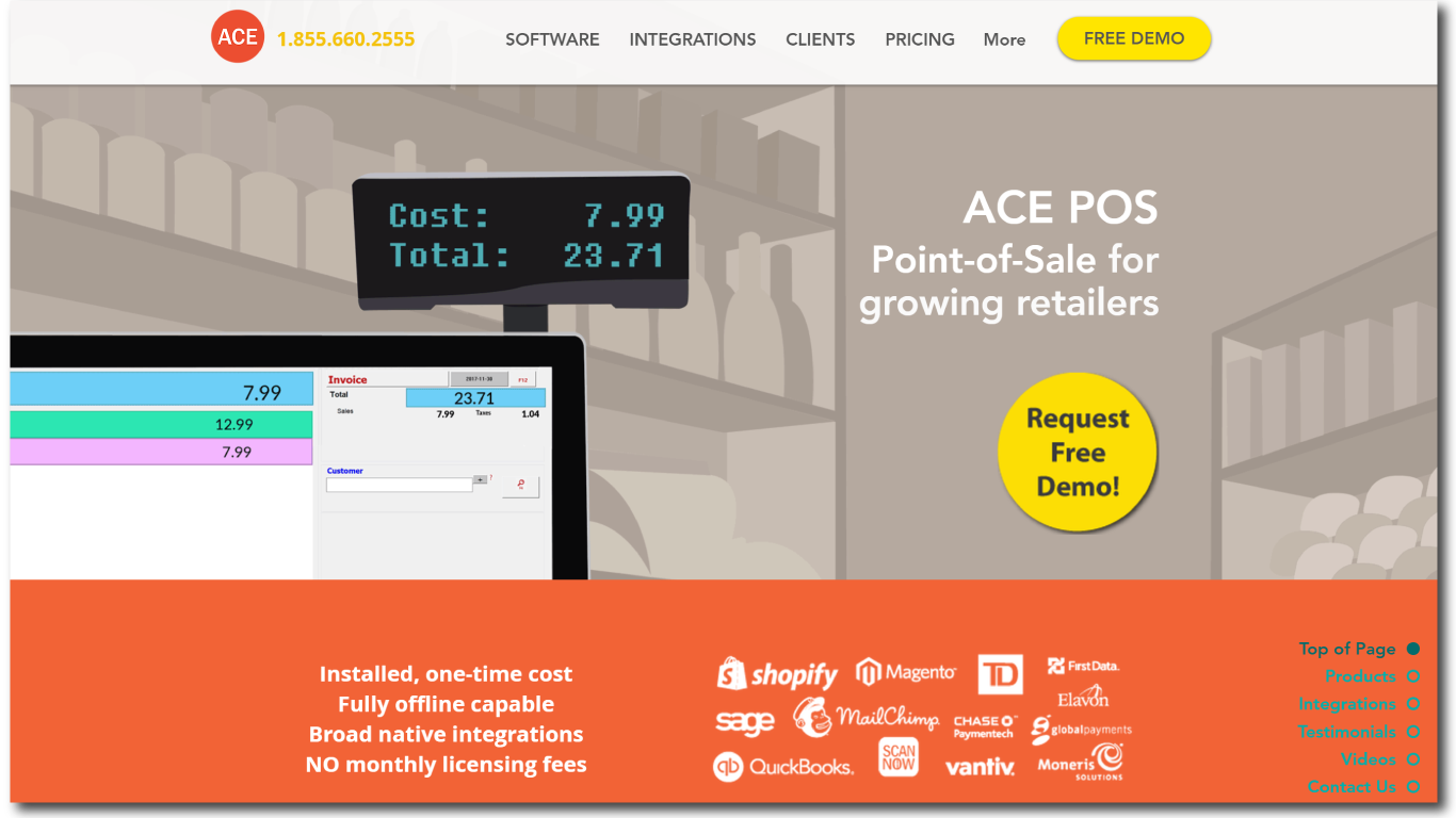 New ACE POS web site. Now live!
