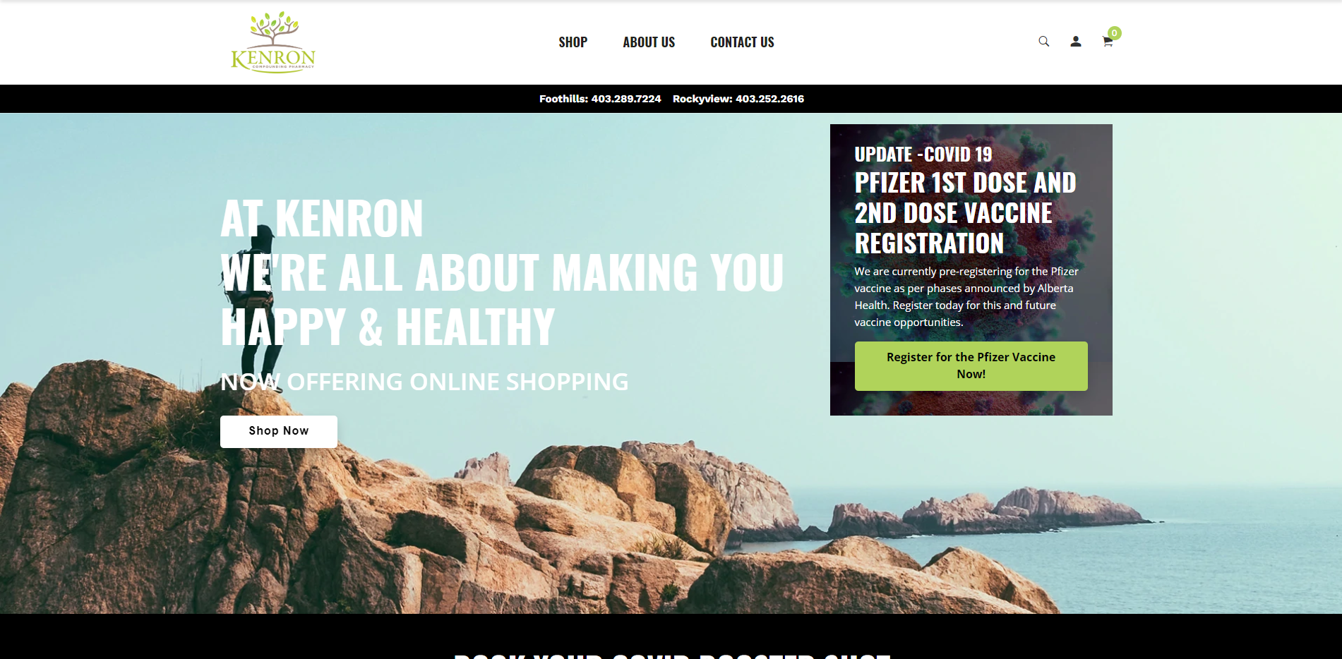 Kernon Pharmacy eCommerce website