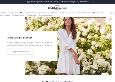 La Maison Darlington eCommerce website