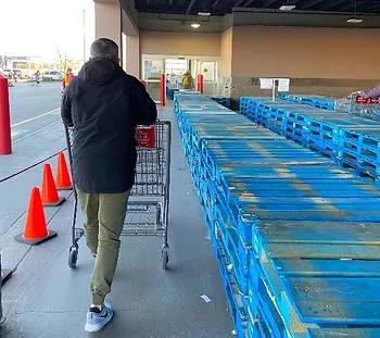 Costco entrance in Toronto, Canada